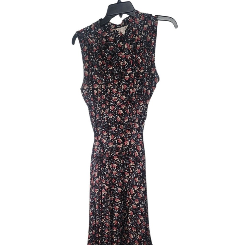 Nanette Lepore‎ Midi Dress Womens 10 Navy Floral Excellent